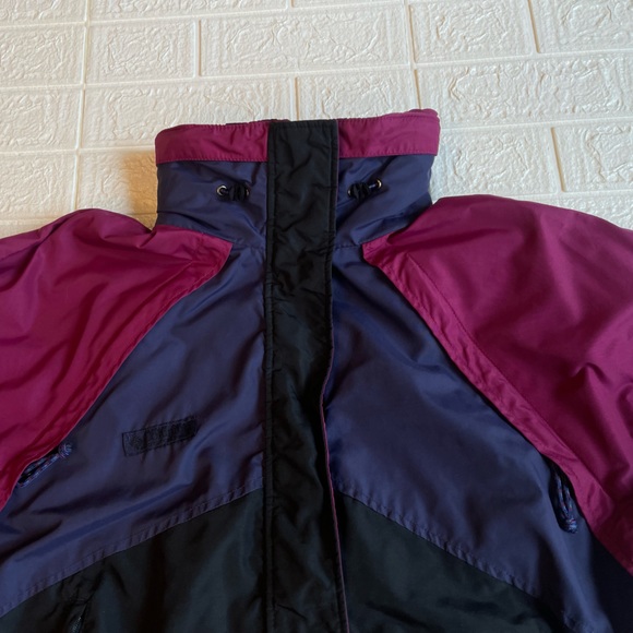 Vintage Columbia Women’s Large Pink and Purple Hooded Ski Jacket - Picture 10 of 14